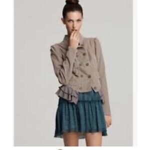 Free People / Corduroy Double Breasted Peplum Jacket / sz 12